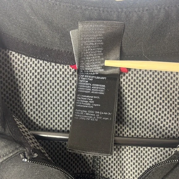 The North Face Womens Quarter Zip Athletic Top XL Black Short Sleeve - Picture 4 of 9